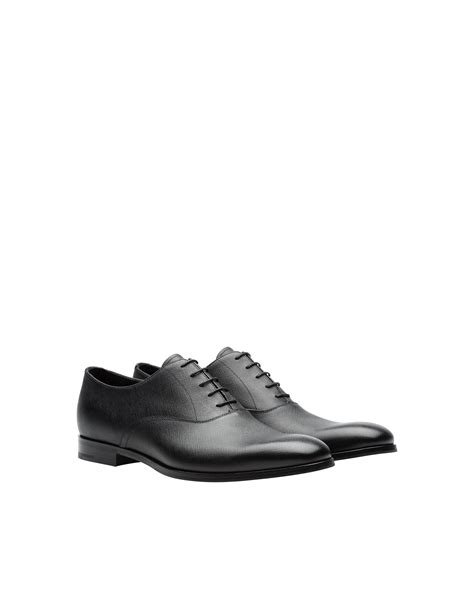 prada saffiano oxford|Black Saffiano Leather Oxford Shoes .